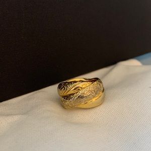 Coach gold ring size 8